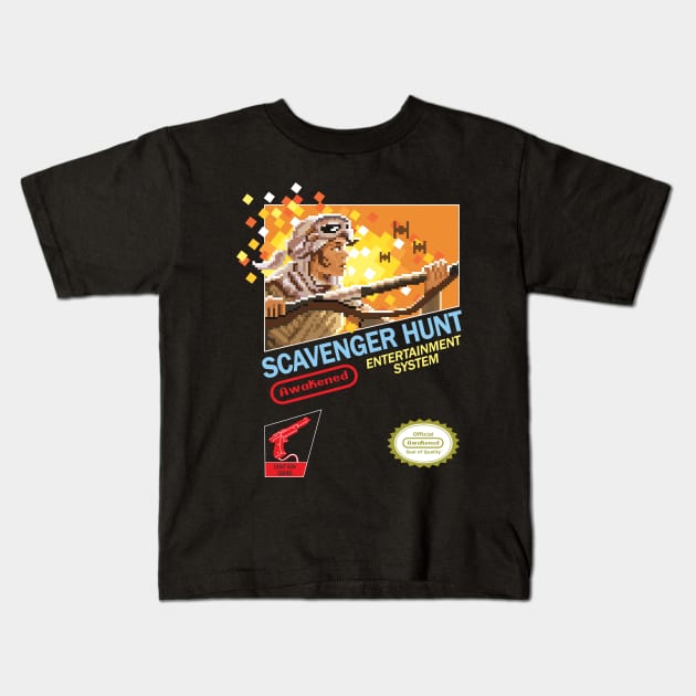 Scavenger Hunt Kids T-Shirt by Littlebluestudios